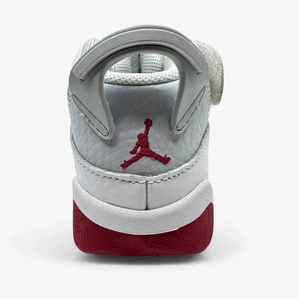 Jordan 6 Rings TD White Mystic Hibiscus Baby Toddler Size 8 Athletic Sneaker